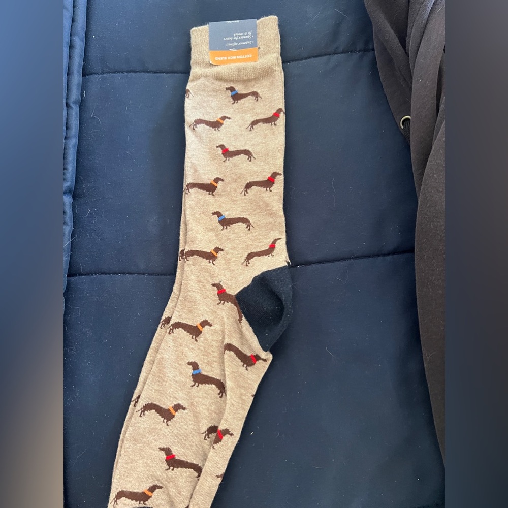 Kohl’s Men’s Socks w/ Dachshunds - Size 10-13 - NWT - Smoke Free Home